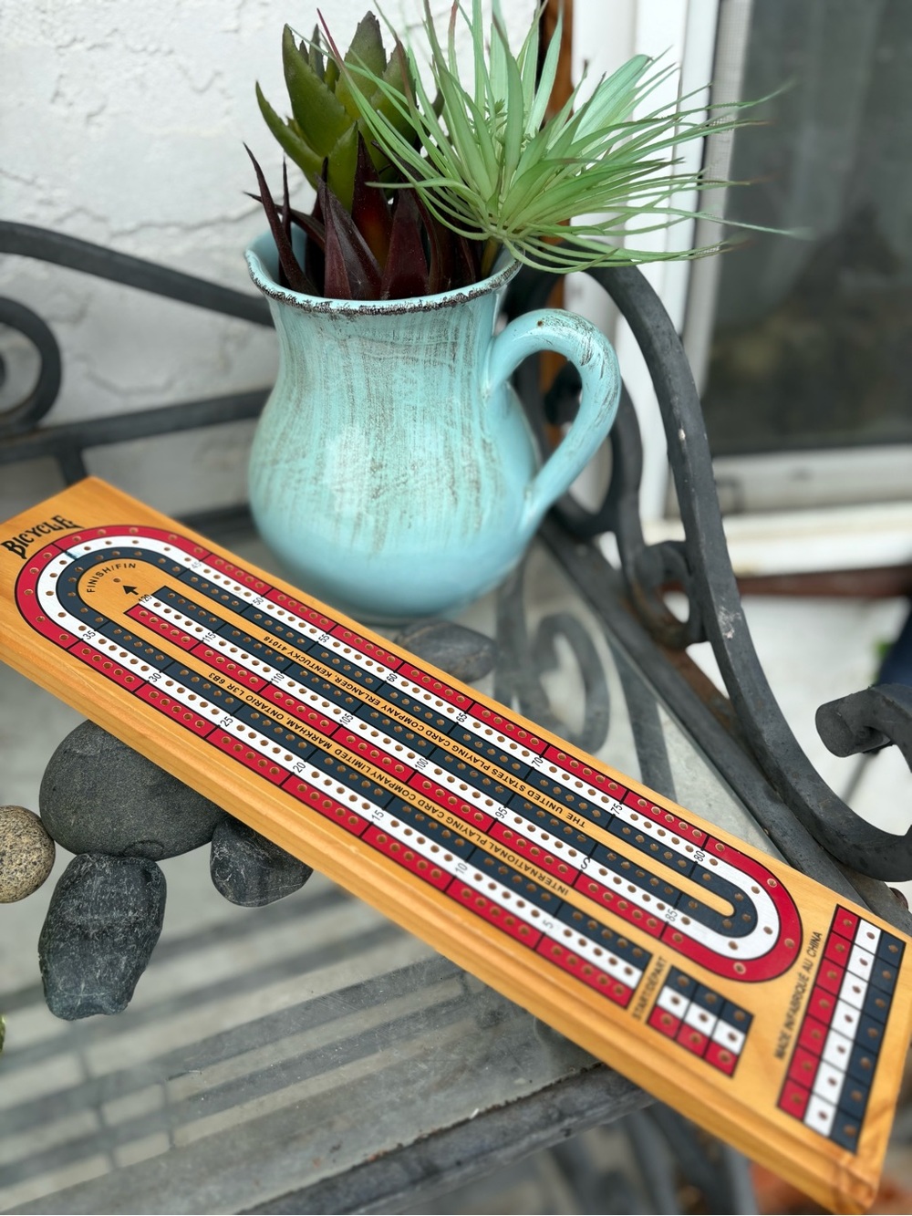 Vintage Wooden Crib Board By Bicycle